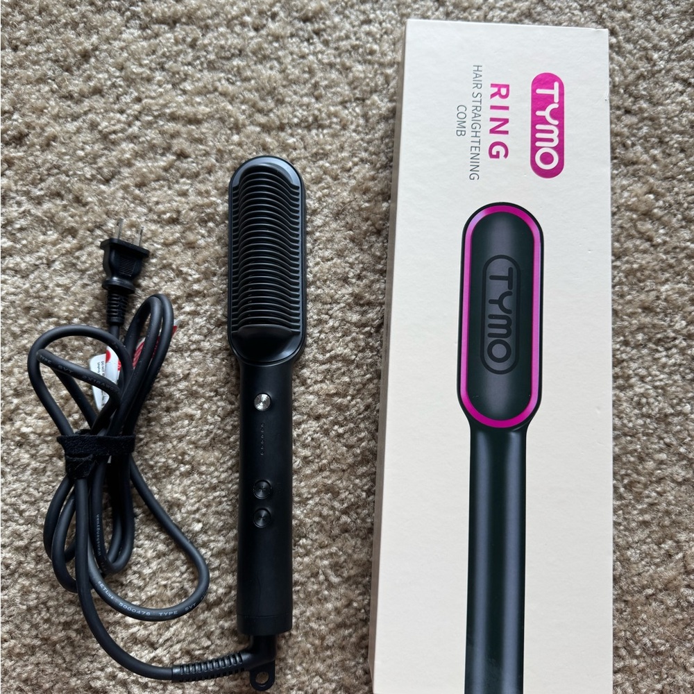 TYMO Black Hair Straightening Comb